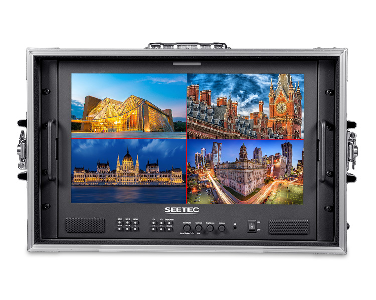 SEETEC ATEM173S-CO 17.3 inch Portable Carry-on Multi-camera Director Monitor 3G-SDI HDMI Full HD 1920x1080