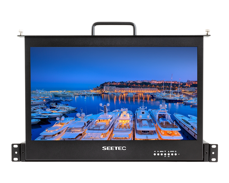 SEETEC SC173-HSD-56 17.3 Inch 1RU Pull Out Rack Mount Monitor Full HD 1920x1080