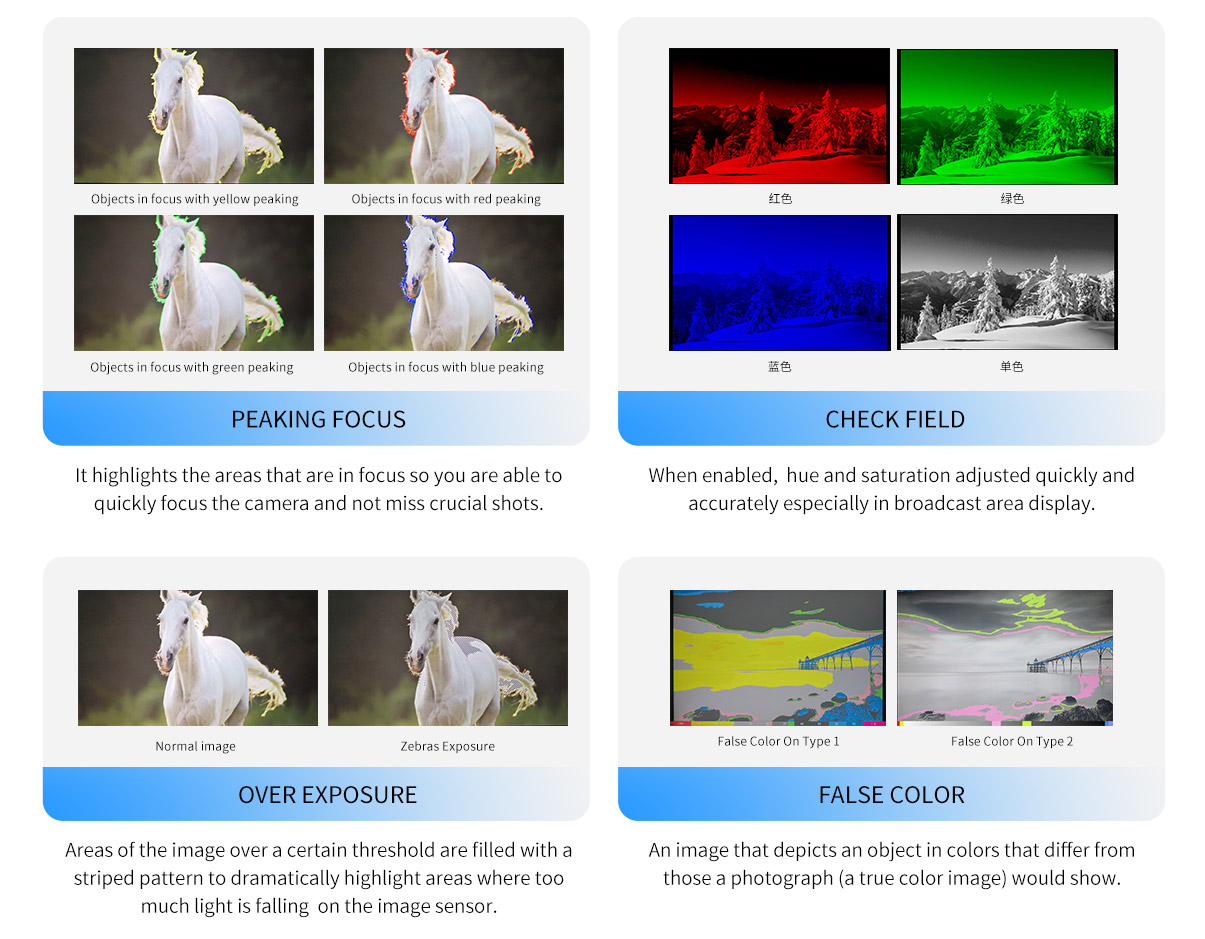 false color monitor